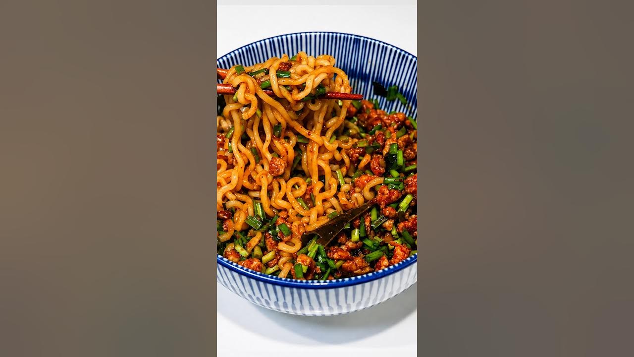 라면으로 만든 마제 소바