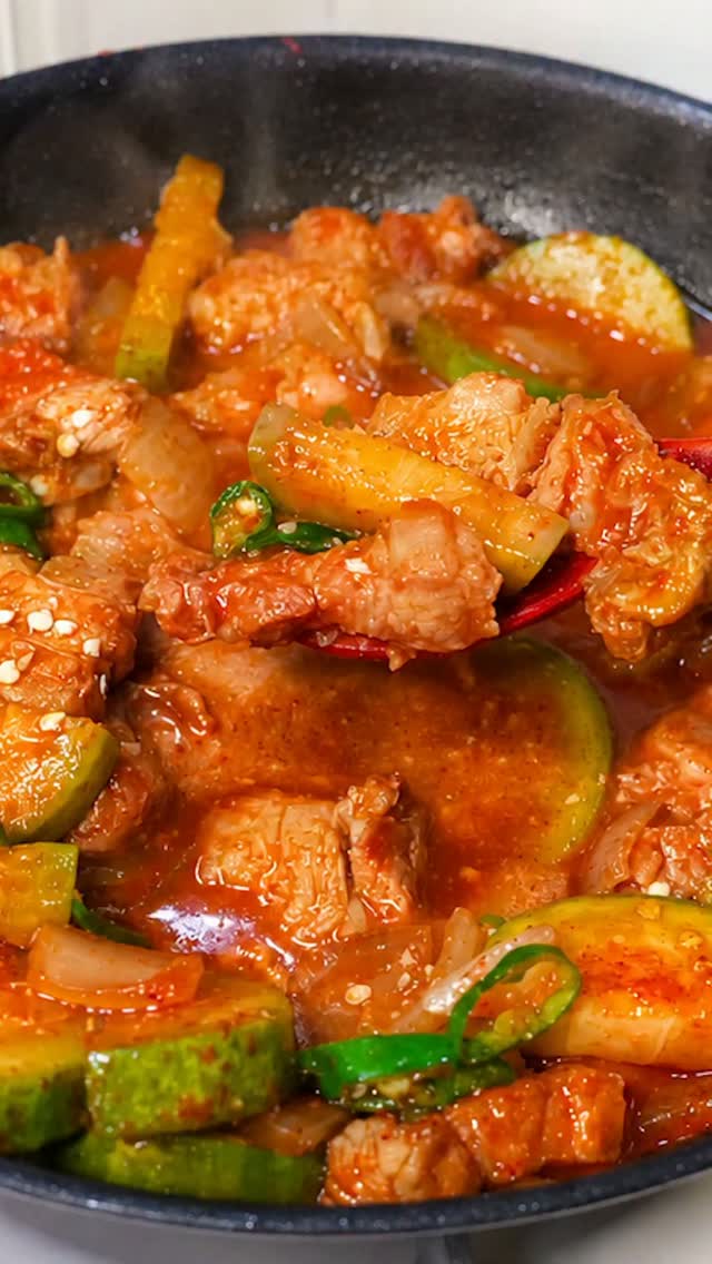 삼겹살 애호박 짜글이
