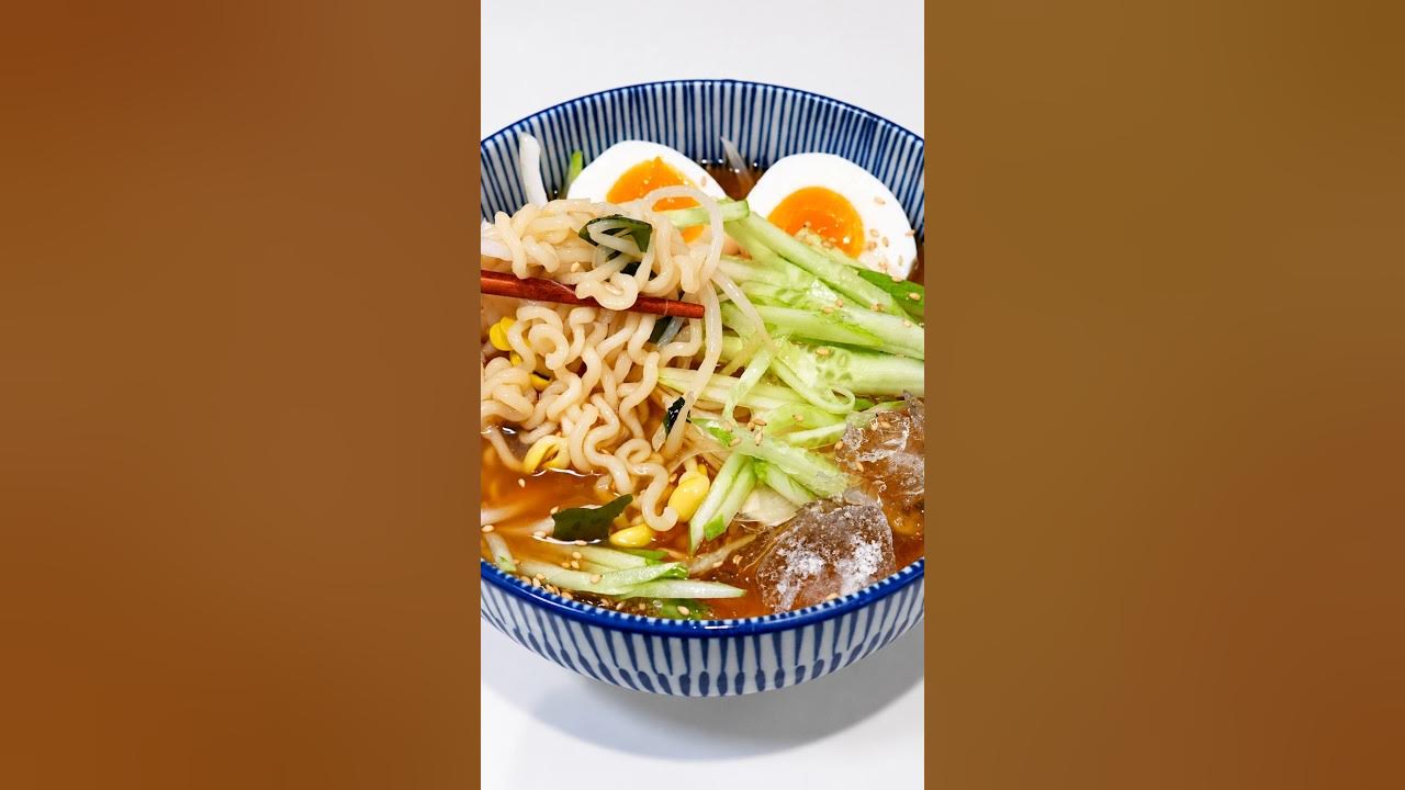 시원한 오이냉 너구리
