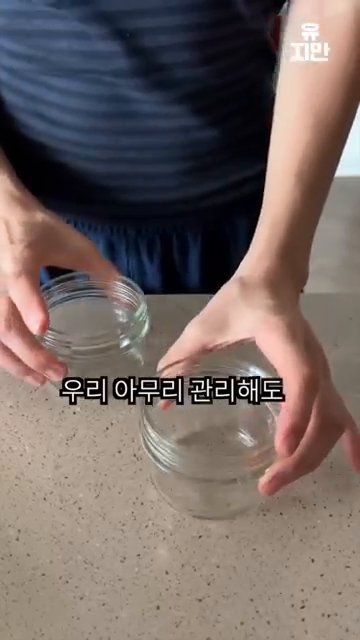 그릭 요거트에 치아씨드를 한 스푼 넣습니다.